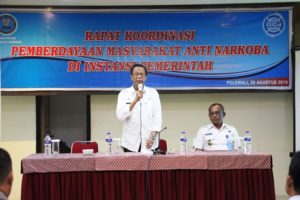 BNN Kabupaten Polewali Mandar mengadakan Rakor Pemberdayaan Anti Narkoba