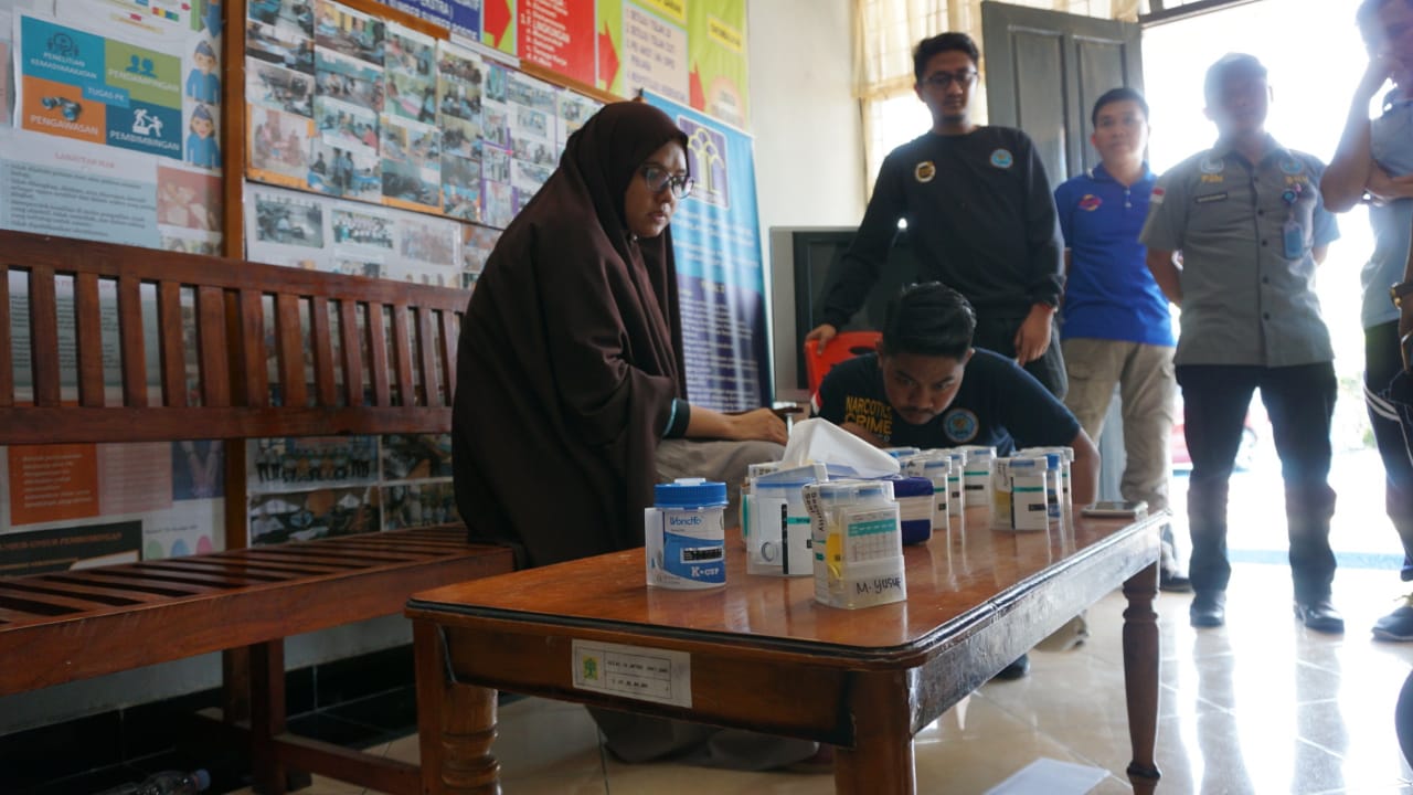 BNNK Polman Tes Urine Bapas Kelas II Polman