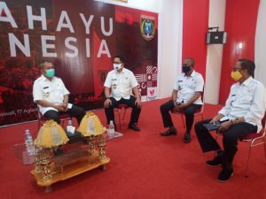Bupati Polman, H. A. Ibrahim Masdar Sambut Kunjungan Kerja Kepala BNNP Sulbar.