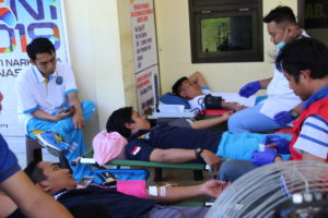 Meriahkan HANI 2019 BNN Kabupaten Polewali Mandar Gelar Donor Darah di Halaman Kantor BNN Kab. Polewali Mandar