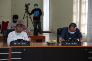 Bersama Bupati dan Wakil Bupati, BNN Kabupaten Polewali Mandar Mengikuti Peringatan HANI 2020 Secara Virtual