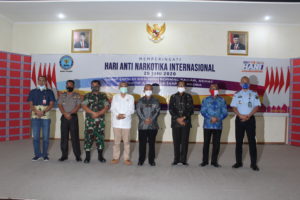 Bersama Bupati dan Wakil Bupati, BNN Kabupaten Polewali Mandar Mengikuti Peringatan HANI 2020 Secara Virtual