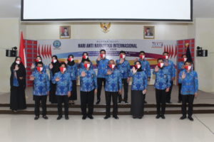 Bersama Bupati dan Wakil Bupati, BNN Kabupaten Polewali Mandar Mengikuti Peringatan HANI 2020 Secara Virtual