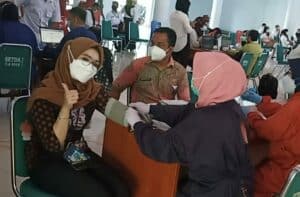 Personil BNNK Polman Terima Vaksinasi Tahap II Dosis Ke Dua