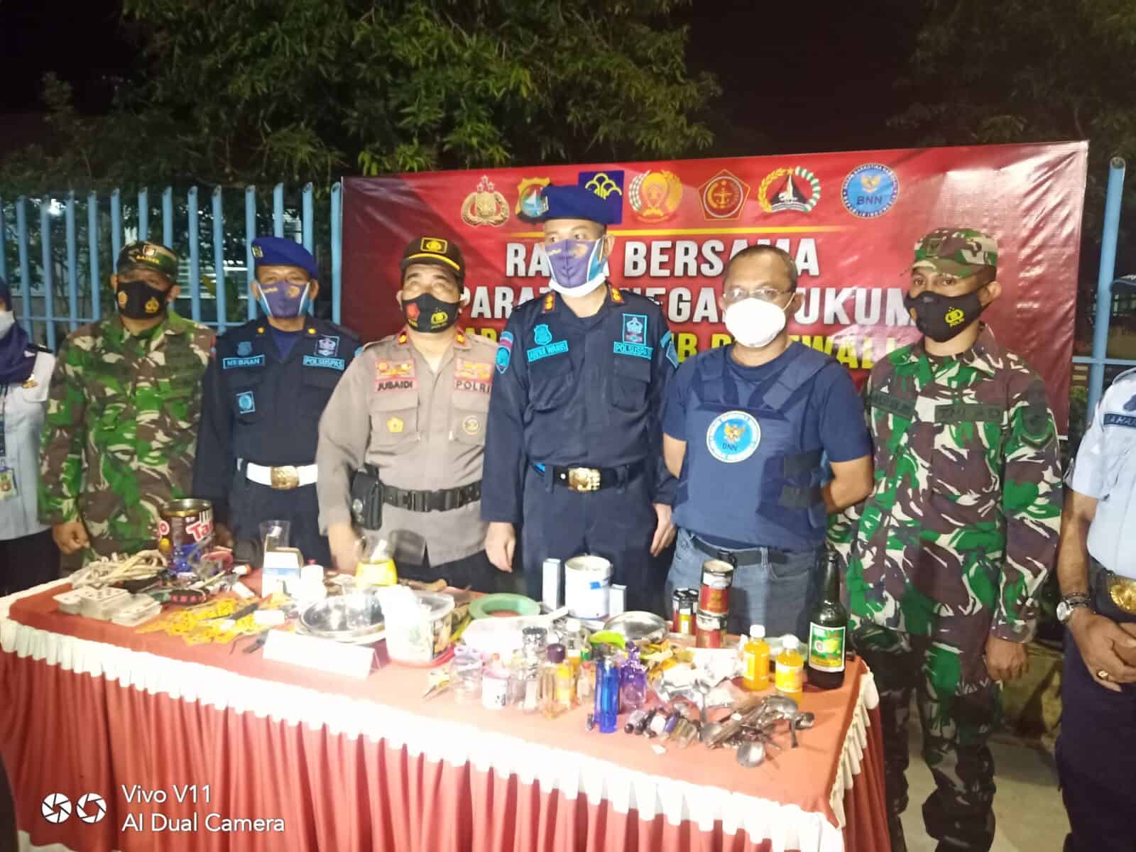 BNNK Polman Laksanakan Razia Bersama di Lapas Kelas IIB Polewali