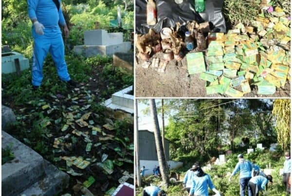 BNNP Sulbar Melaksanakan kegiatan Bakti Sosial Peduli Lingkungan Dengan Membersihkan TPU (Tempat Pemakaman Umum) dalam rangkaian Hari Anti Narkotika Internasional (HANI) Tahun 2021
