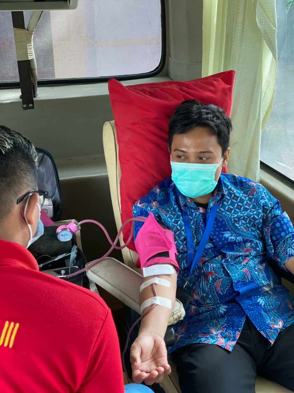 Sambut Hani 2021, BNNK Polman Gelar Donor Darah