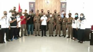 BNNK Polman Tes Urine Jajaran Satpol PP dan Petugas Damkar