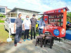 Dalam Rangka Menyongsong HUT BNN RI ke-20 Tahun, BNNK Polewali Mandar Laksanakan Giat Senam Sehat Bersama, Donor Darah, Penanaman Pohon, dan Penyerahan Gerobak Kopi dan Baca Bagi Klien Pasca Rehab/Mantan Pecandu Narkoba