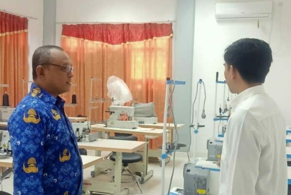 Kepala BNNK Polman bersilaturahmi ke Gedung Workshop Kejuruan Desain Mode Dan Tekstil Polman