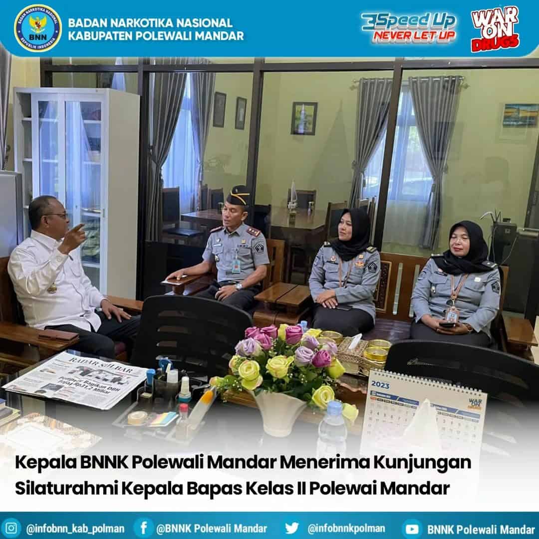 Kepala BNNK Polewali Mandar menerima Kunjungan Silaturahmi Kepala Bapas Kelas II Polewali Mandar Kepala BNNK Polewali Mandar menerima Kunjungan Silaturahmi Kepala Bapas Kelas II Polewali Mandar