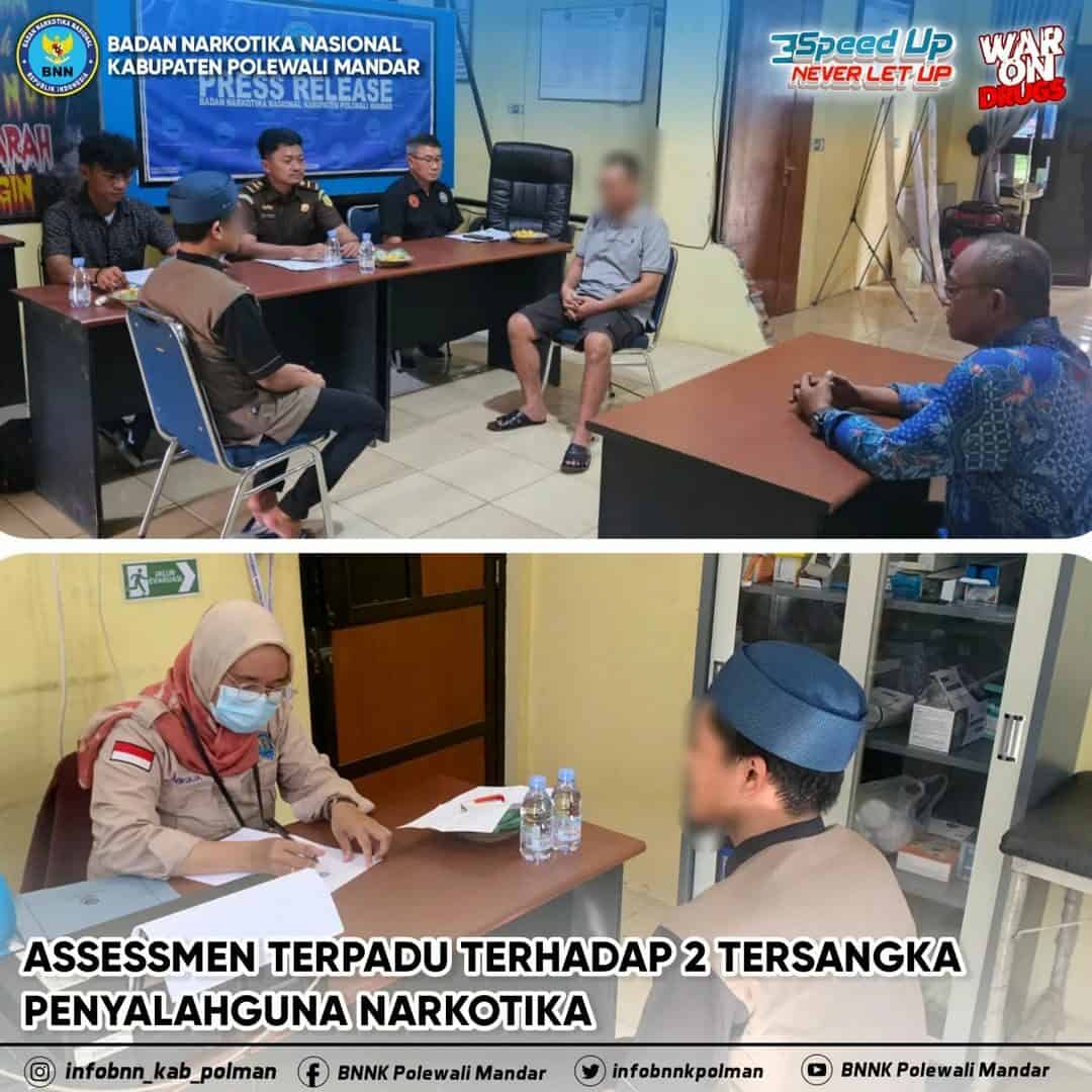 Assesmen Terpadu Terhadap 2 Tersangka Penyalahgunaan Narkotika