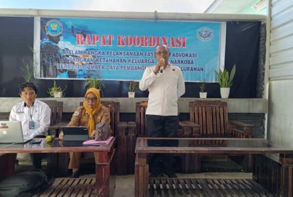 BNNK Polman melaksakanakan Rapat Koordinasi Pelaksanaan Dalam Rangka Pelaksanaan Fasilitasi Advokasi Program Ketahanan Keluarga Anti Narkoba Berbasis Sumber Daya Pembangunan Desa/Kelurahan.