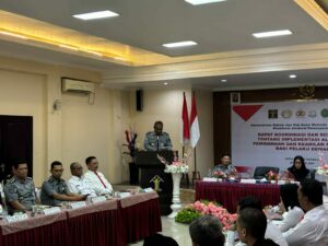 Kepala BNNK Polman Bawakan Materi Restoratif Justice Pada Kegiatan Rapat Kordinasi dan sosialisasi Surat Keputusan Bersama tentang Implementasi Alternatif Pemindanaan dan Keadilan Restoratif Bagi Pelaku Dewasa