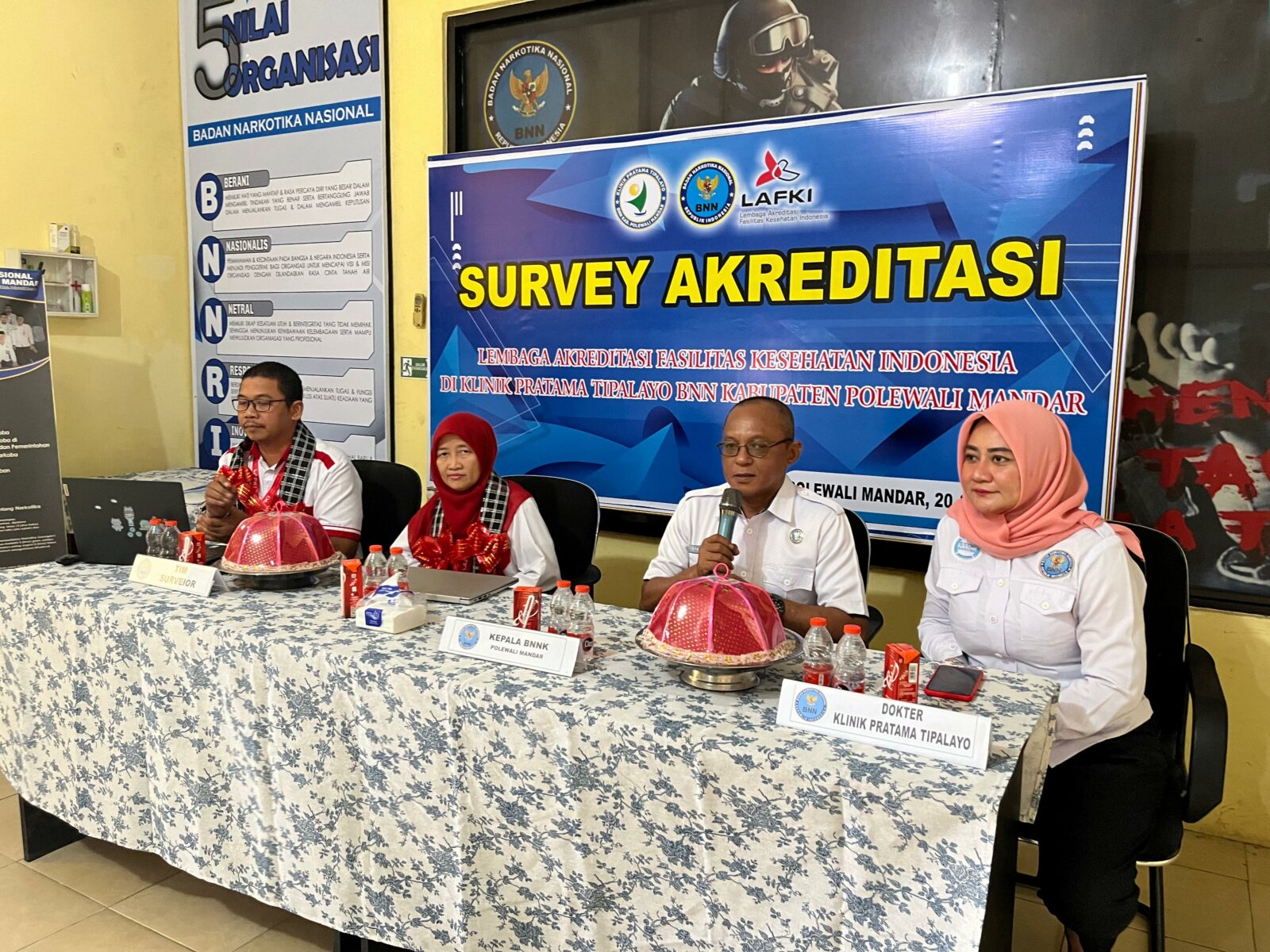 BNNK Polewali Mandar Terima Kunjungan Tim Surveyor Akreditasi Klinik Pratama Tipalayo